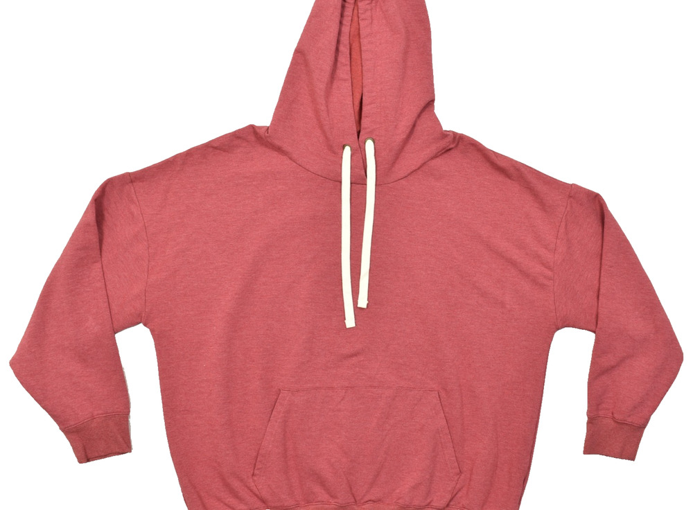 Buffalo David Bitton Men's XL Red Pullover Hoodie Soft Viscose Blend Long Sleeve